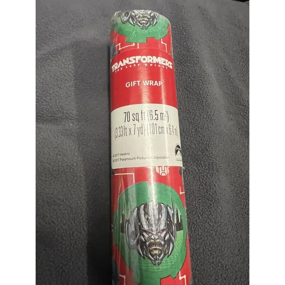 Transformer The Last Knight Gift Wrapping Paper 70sq Ft 2017 Hasbro